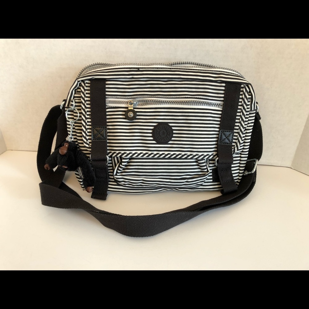 Kipling Womens black and white crossbody